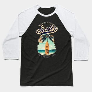 Surf, Hello Summer Funny Surfer Riding Surf Surfing Lover Gifts Baseball T-Shirt